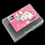 Rectangular plastic box PP small box storage box parts mini storage box jewelry box with lid (Clear)