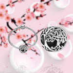 100% 925 Sterling Silver Charms Bracelet DIY Hollow Beads Fit Charms Silver 925 Original Big Tree Family Nuevos Jewelry Making