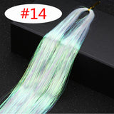 16 Colors 90cm Party Holographic hair accessories Glitter Hair Tinsel Sparkle Extensions 150Strands Bling twinkle hair extension