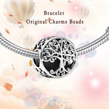 100% 925 Sterling Silver Charms Bracelet DIY Hollow Beads Fit Charms Silver 925 Original Big Tree Family Nuevos Jewelry Making