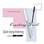 iflovedekd Sparkling Diamond Shiny Charm Mascara Waterproof eyelash professional eye liner Curling Lengthening