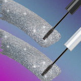 iflovedekd Sparkling Diamond Shiny Charm Mascara Waterproof eyelash professional eye liner Curling Lengthening