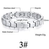 Women Men Health Care Germanium Magnetic Bracelet for Arthritis and Carpal Tunnel