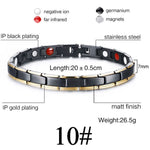 Women Men Health Care Germanium Magnetic Bracelet for Arthritis and Carpal Tunnel