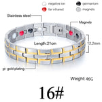 Women Men Health Care Germanium Magnetic Bracelet for Arthritis and Carpal Tunnel